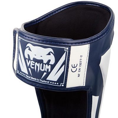 Venum Elite Standup Shinguards Navy Blue-White